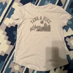 Light Grey Take a Hike Old Navy Tee Sz Small